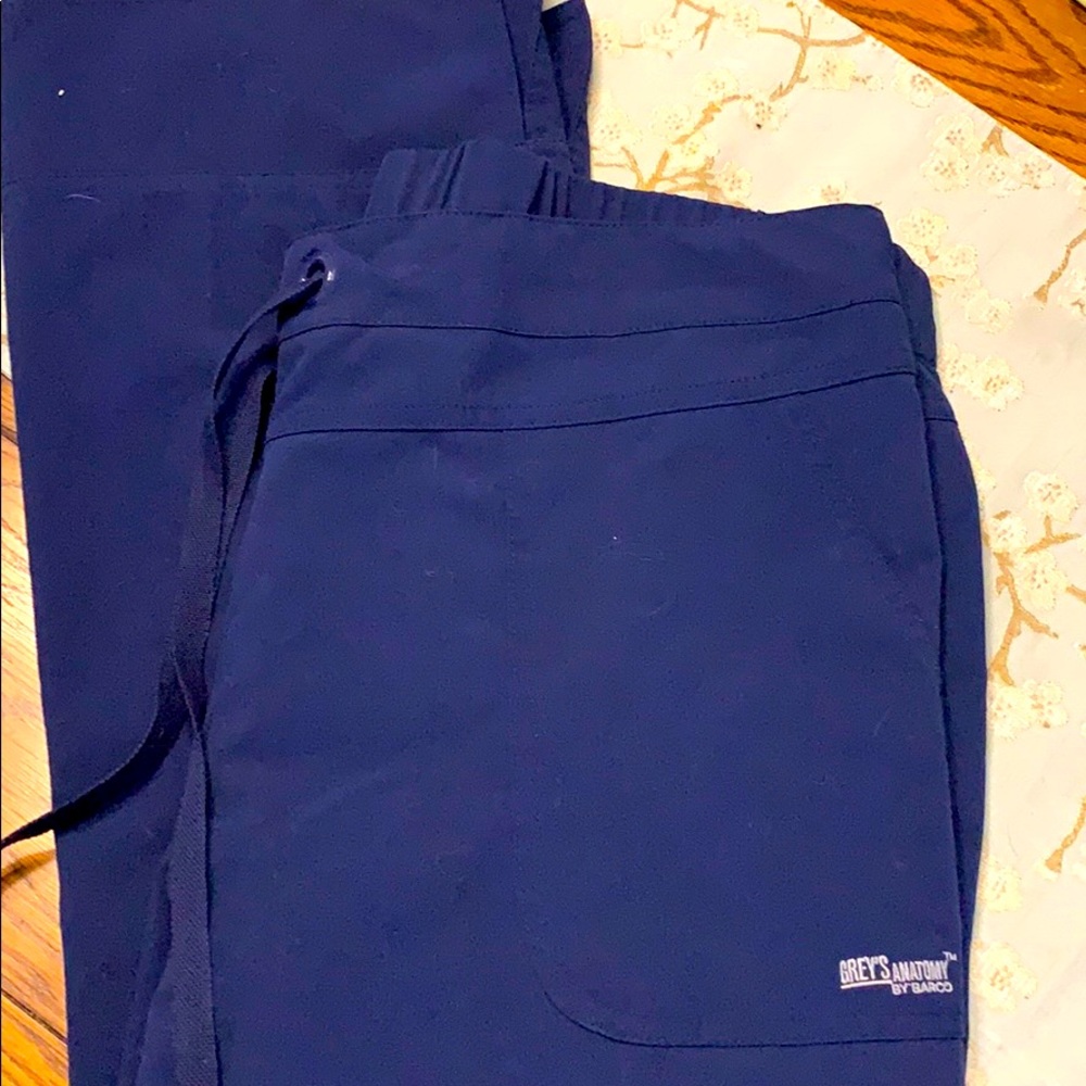 Greys anatomy navy scrub pants